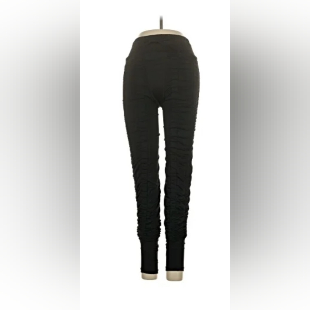 Agogie +40 Resistance Bands Black Ruched Leggings